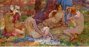 Theo Van Rysselberghe Four Bathers USA oil painting artist